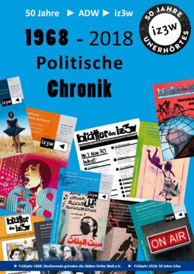 Titelbild der politischen Chronik mit mehreren Covern