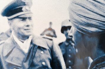Foto mit Rommel und einem Soldaten