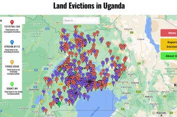 Interaktive Karte über Landvertreibungen in Uganda