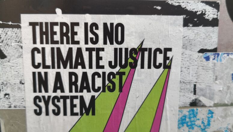 Wandposter: There is no climate justice in a racist system