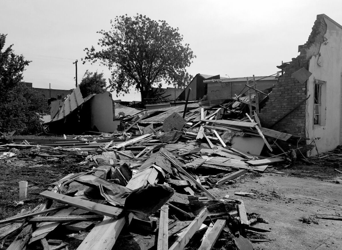 Zerstörte Häuser nach einem Tornado in den USA 2020