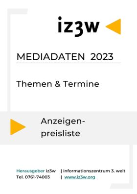 Mediadaten iz3w 2023