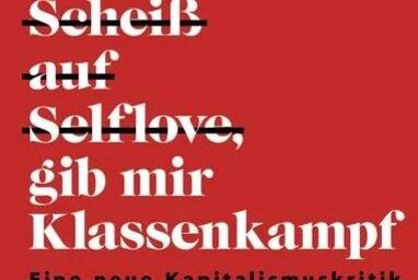 Buchcover von Jean-Philippe Kindler: Scheiß auf Selflove, gib mir Klassenkampf. Eine neue Kapitalismuskritik.