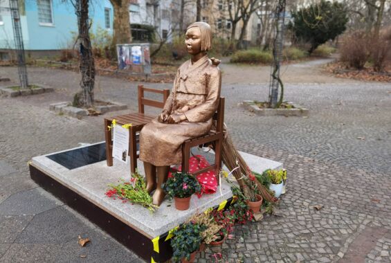 Die Friedensstatue in Berlin-Moabit